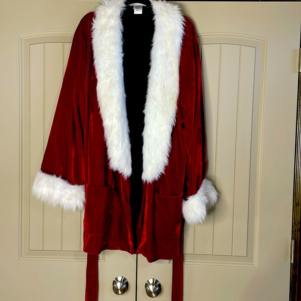 Playboy Santa Robe/Costume with hat